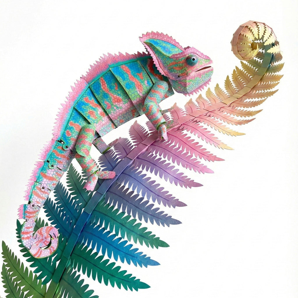 Kit DIY de Loisirs Créatifs – Caméléon 3D