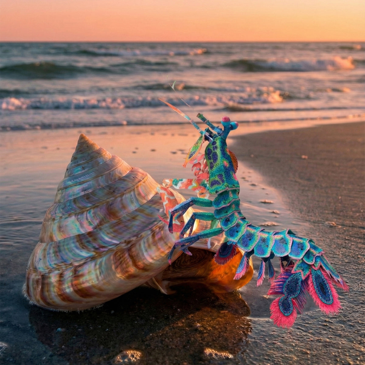 皮皮蝦立體甲殼生物 DIY 手作材料包