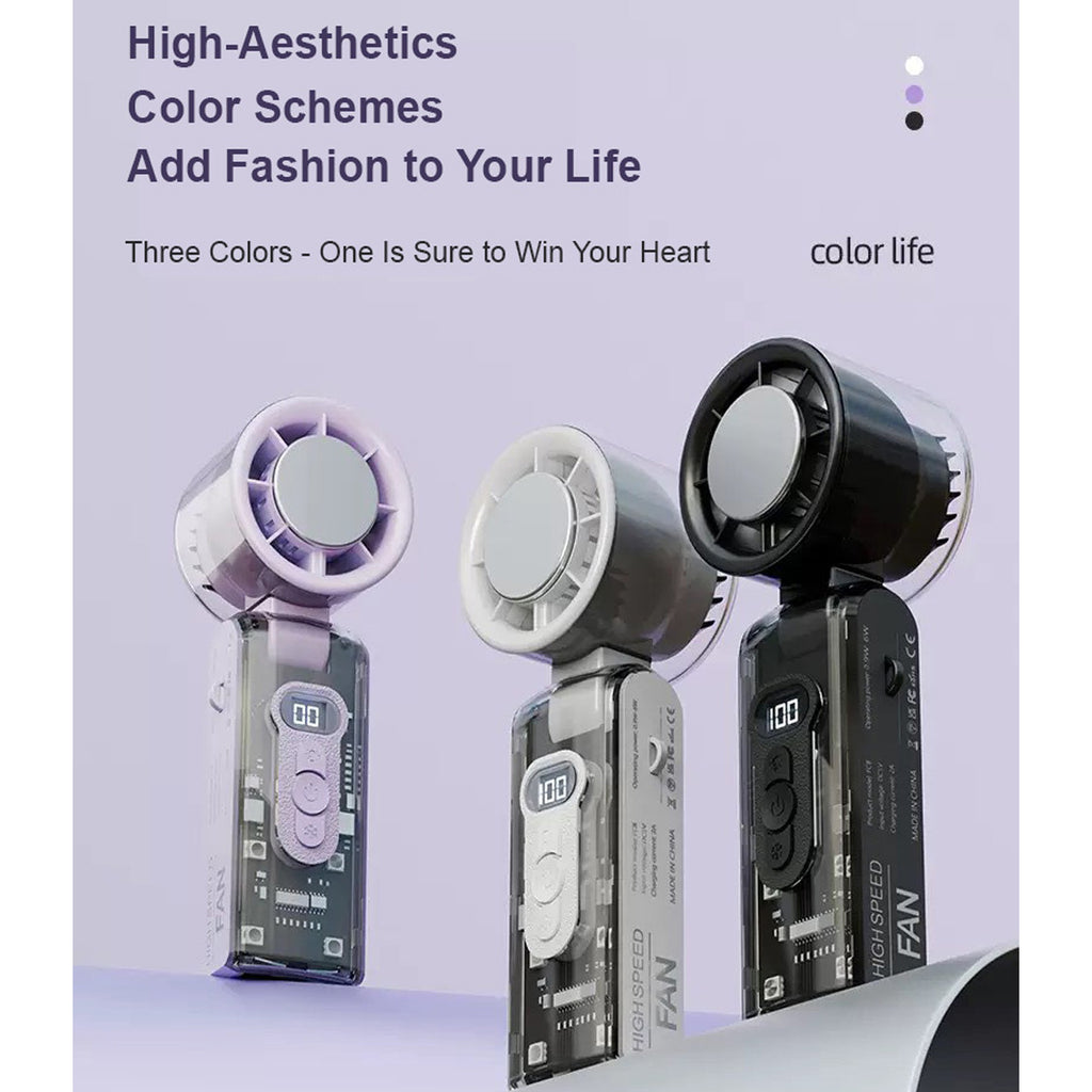 Ventilateur Miniature Portatif à Haute Vitesse avec Refroidissement Glacé