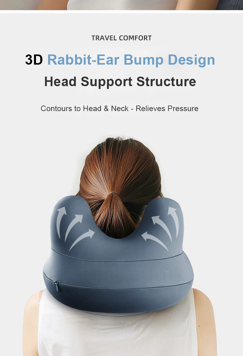 Press-Inflatable U-Shaped Pillow