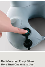Press-Inflatable U-Shaped Pillow