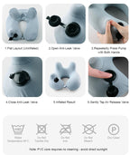 Press-Inflatable U-Shaped Pillow