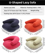 Canapé gonflable paresseux standard en U