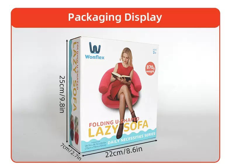 Canapé gonflable paresseux standard en U