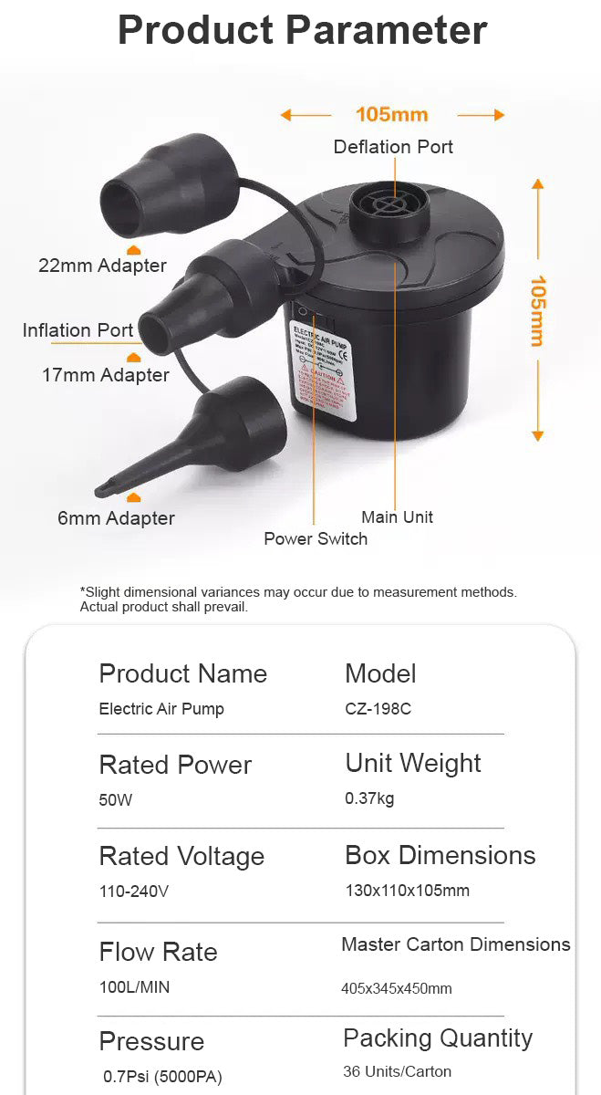 家車兩用電動充氣泵