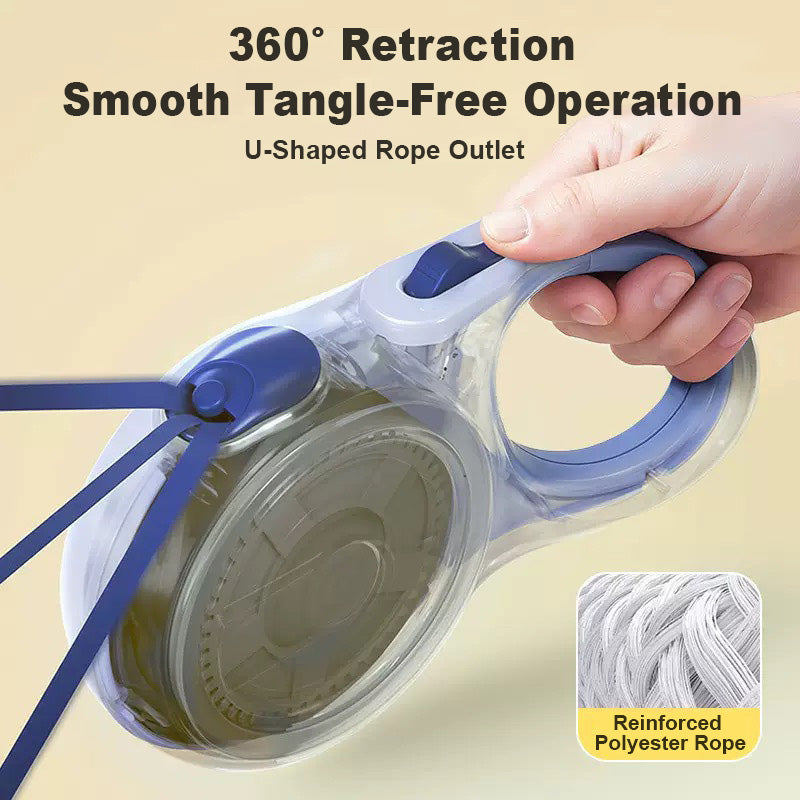 自動伸縮調節的狗狗牽引繩