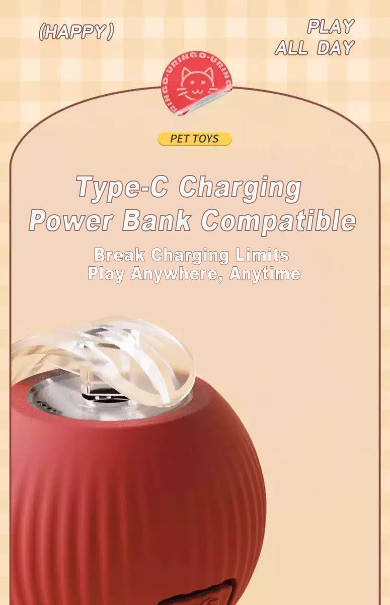 Balle interactive intelligente pour chats