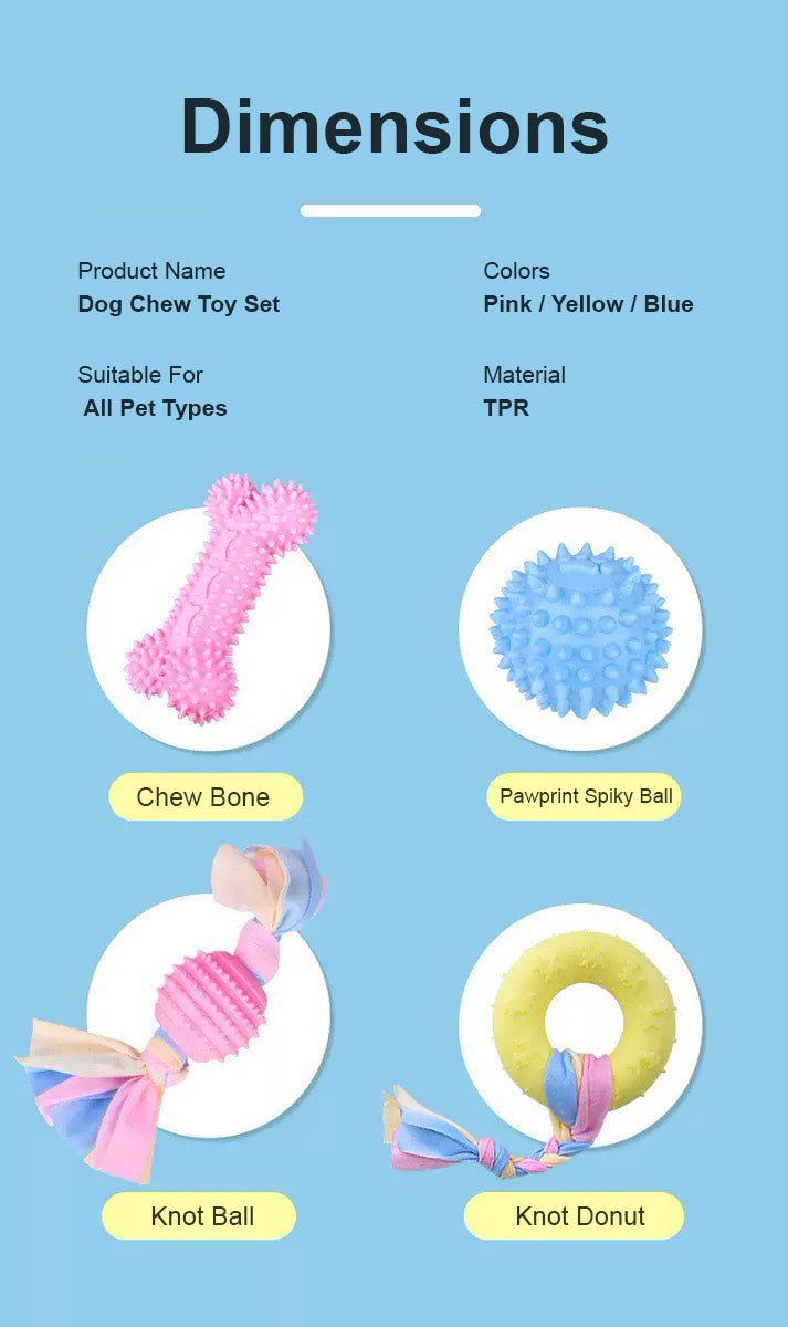 狗狗馬卡龍磨牙玩具組合