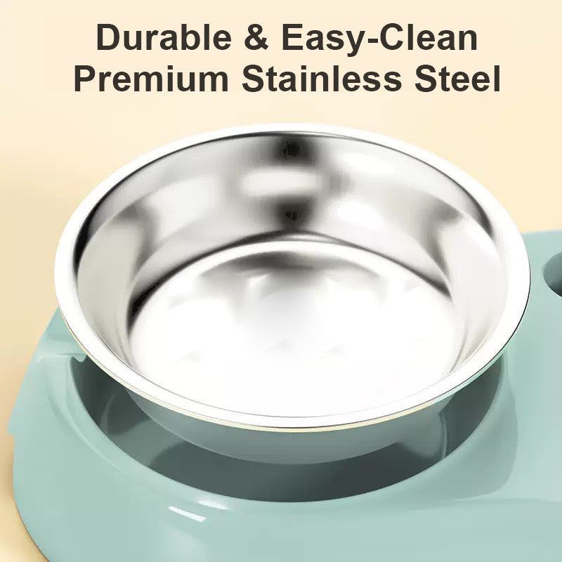 寵物飼料飲水二合一碗