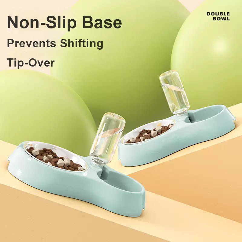 寵物飼料飲水二合一碗