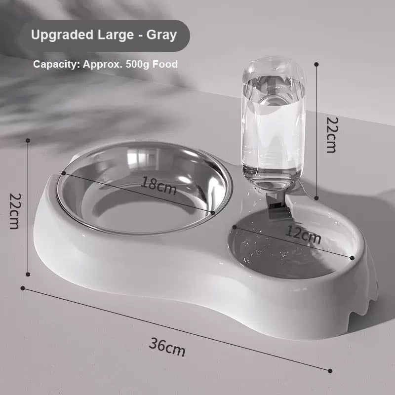 寵物飼料飲水二合一碗