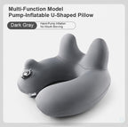 Press-Inflatable U-Shaped Pillow