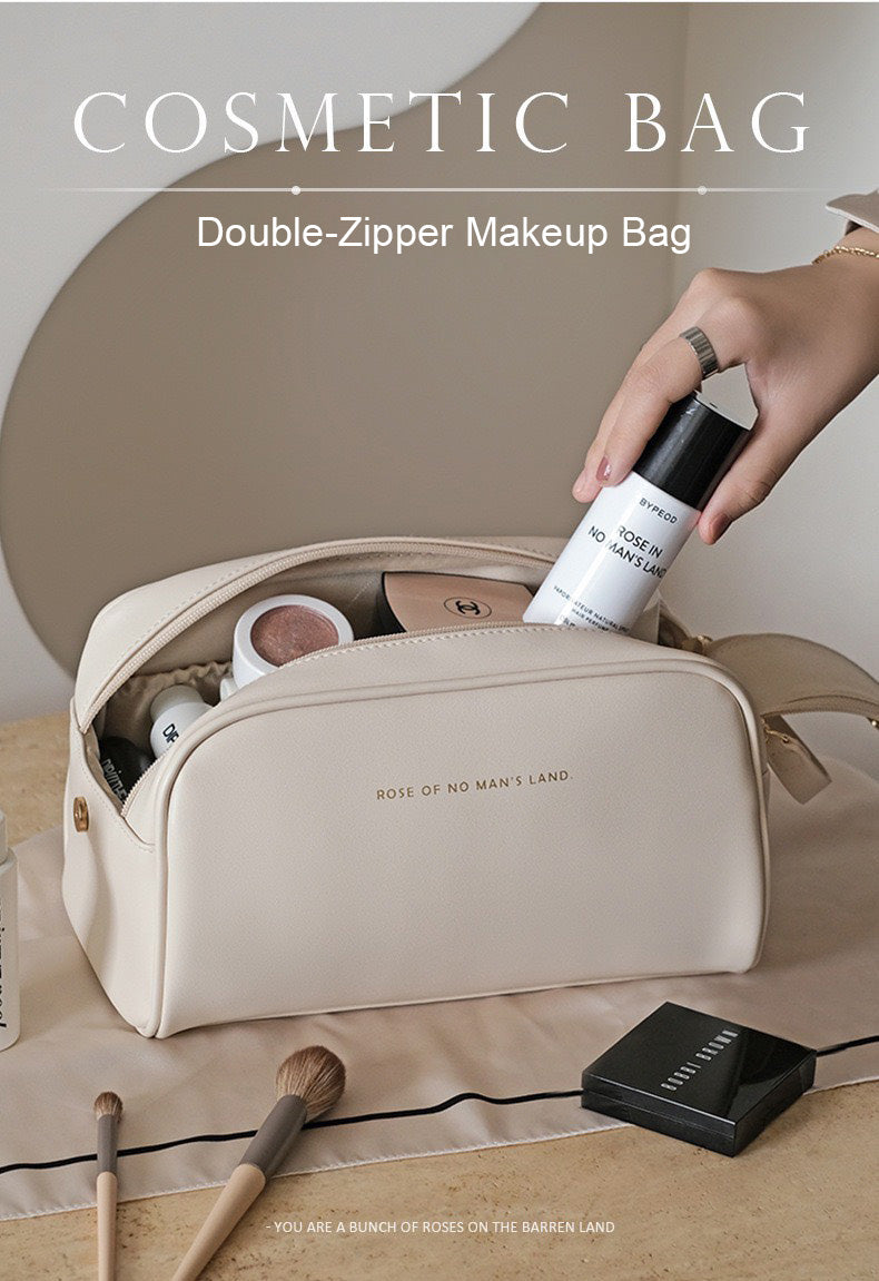 Beauty case a doppia cerniera