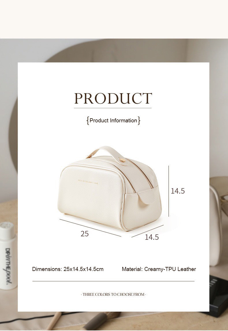 Beauty case a doppia cerniera