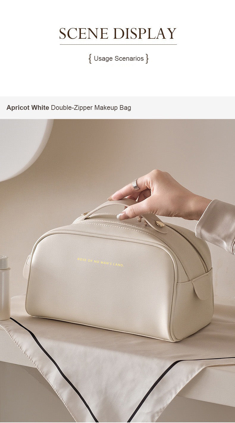 Beauty case a doppia cerniera