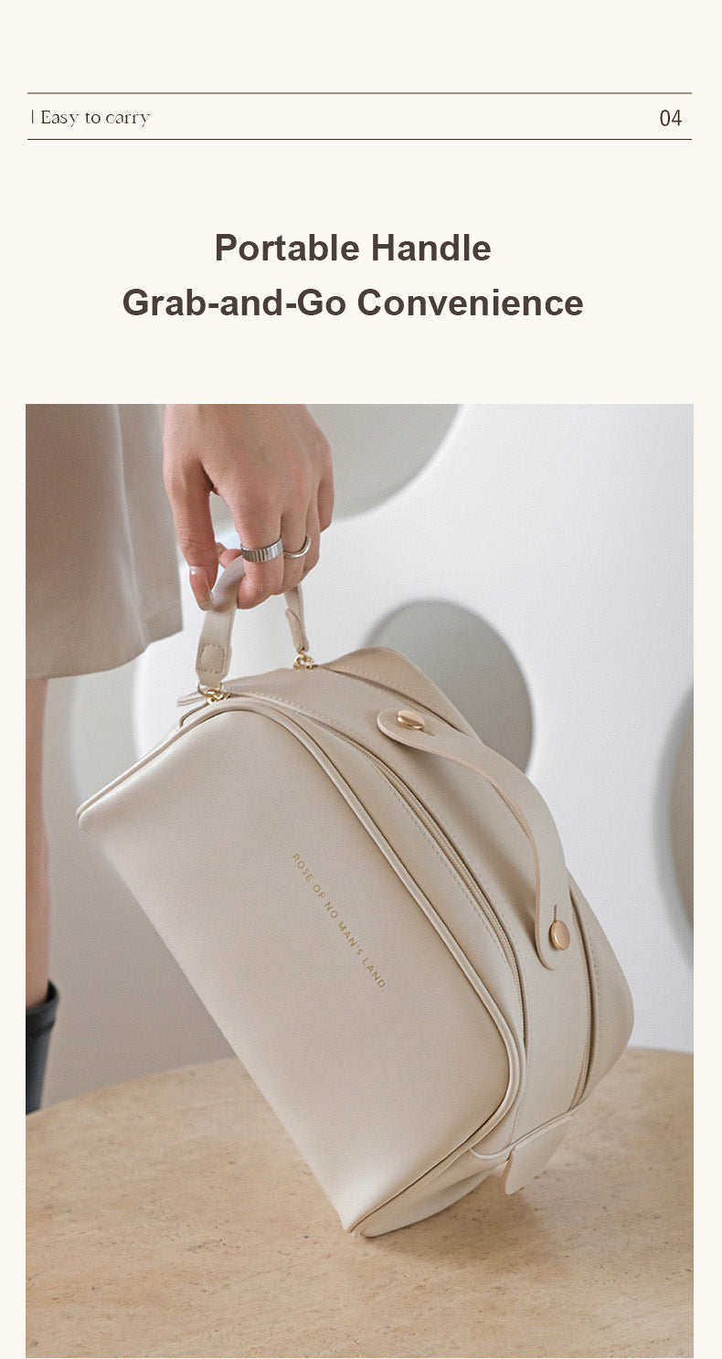 Beauty case a doppia cerniera