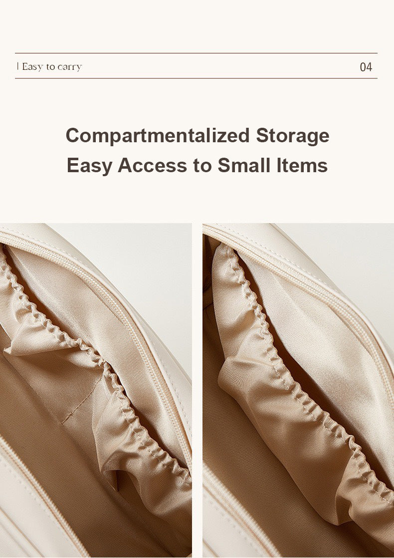 Beauty case a doppia cerniera