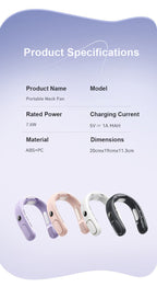 便攜式掛脖風扇