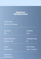 Mini Pistola de Masaje Inteligente