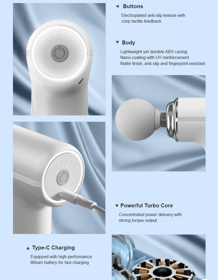 Mini Pistola de Masaje Inteligente