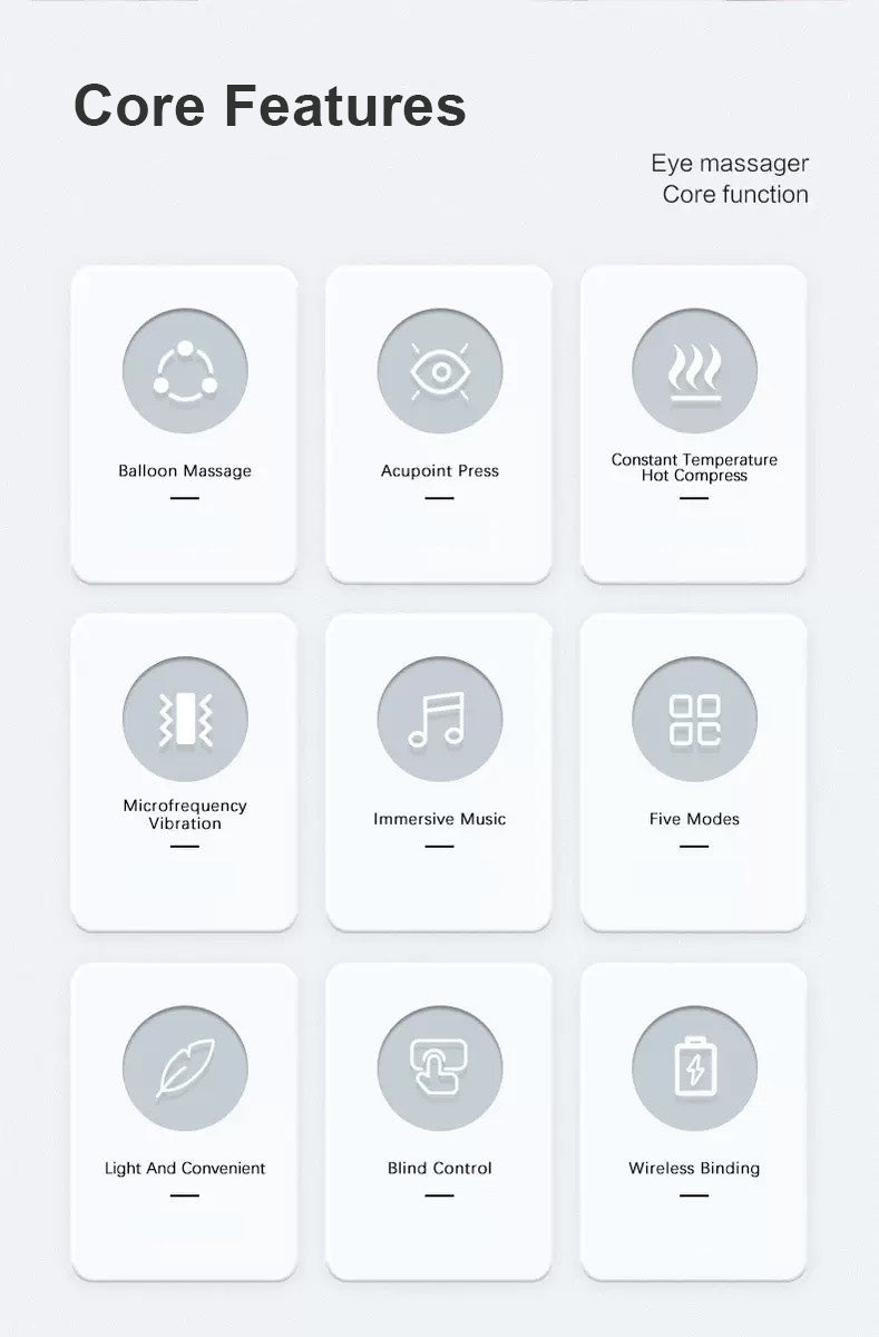 Massaggiatore Oculare Intelligente Bluetooth