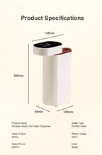 Mini Dispensador Portátil de Agua Caliente Instantánea