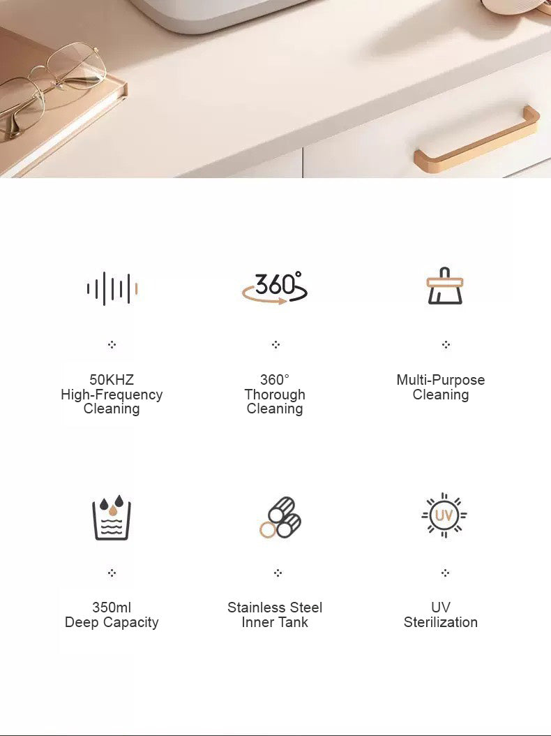 便攜式超聲UV燈波清洗機