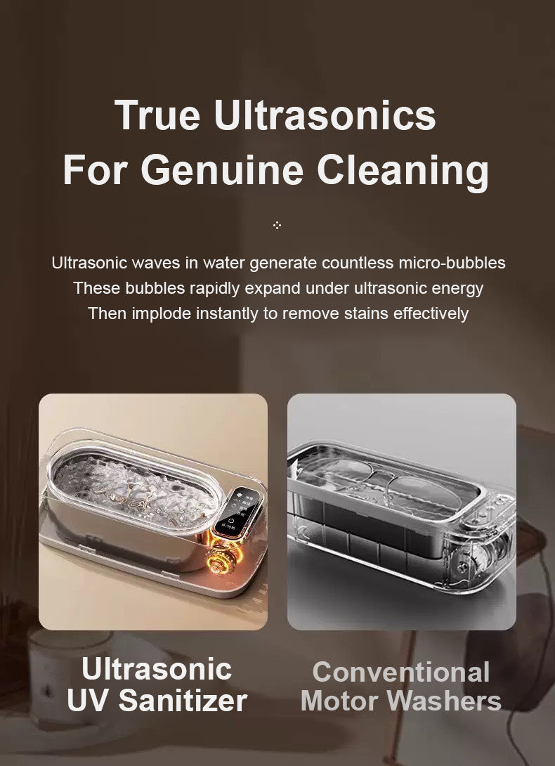 便攜式超聲UV燈波清洗機