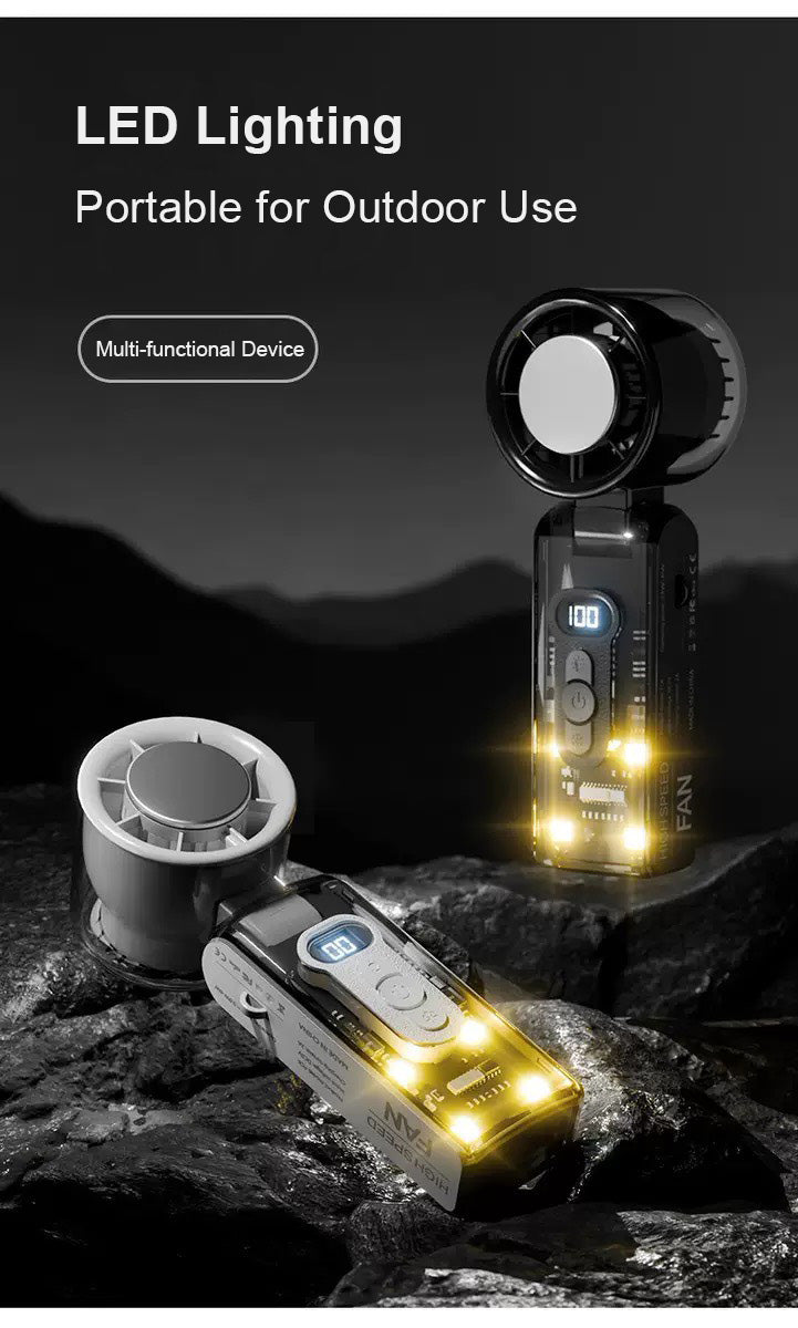 Ventilateur Miniature Portatif à Haute Vitesse avec Refroidissement Glacé