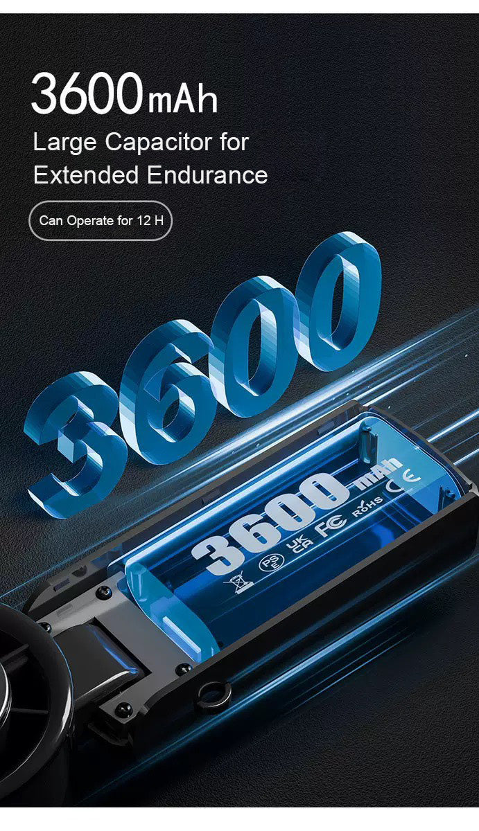 Ventilateur Miniature Portatif à Haute Vitesse avec Refroidissement Glacé