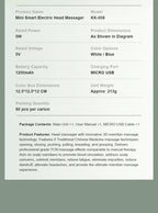 Casque de Massage Intelligent pour la Tête