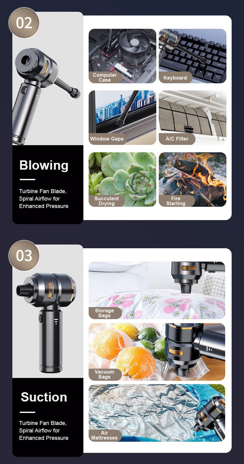 多功能便攜無線吸塵器