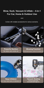 多功能便攜無線吸塵器