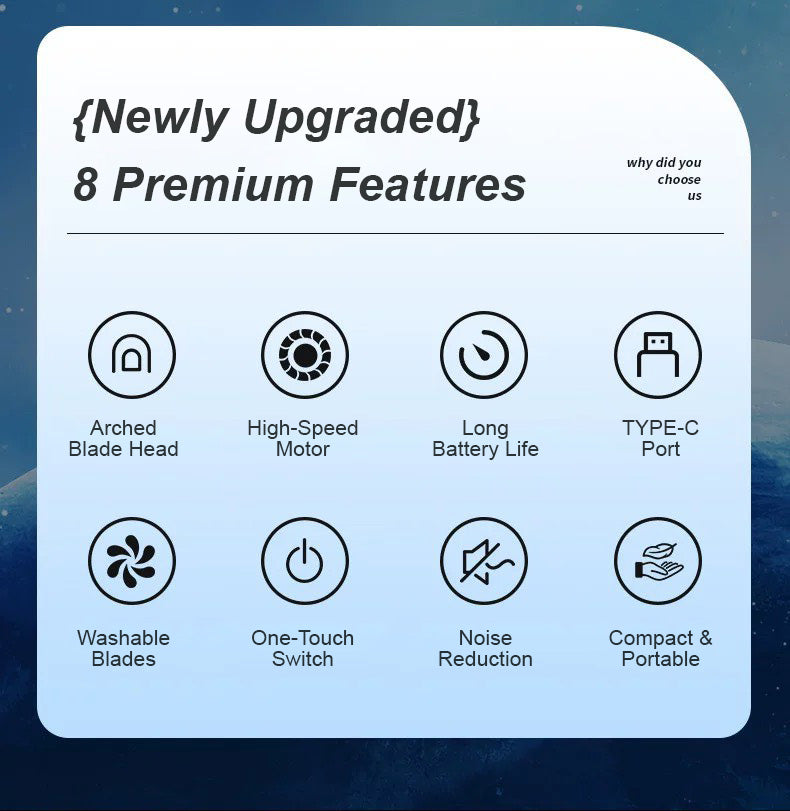 Recortador Eléctrico Indoloro de Vello Nasal