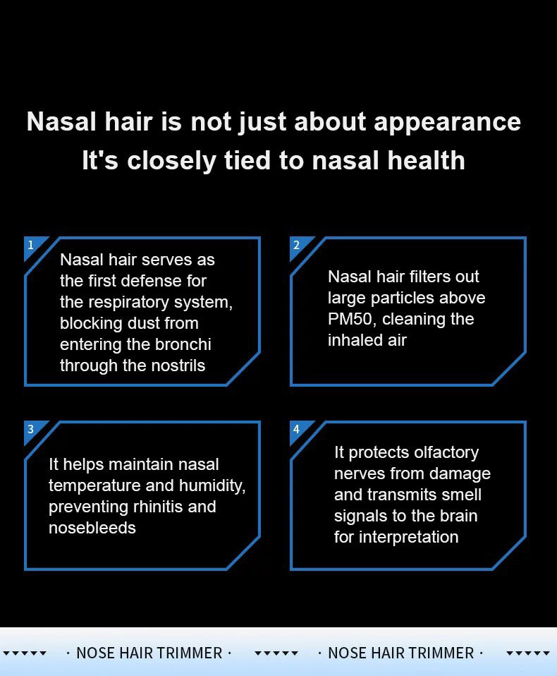 Recortador Eléctrico Indoloro de Vello Nasal