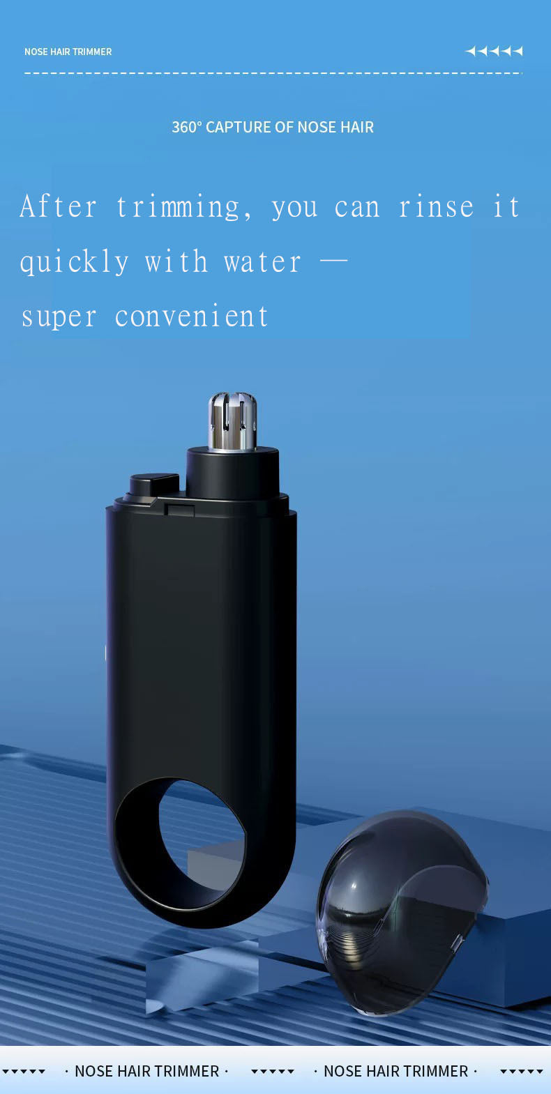 Recortador Eléctrico Indoloro de Vello Nasal