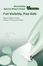 LED燈寵物腳毛修剪器