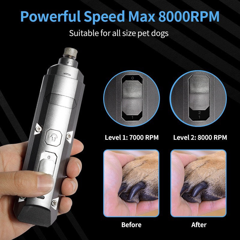 LED雙燈寵物磨甲器