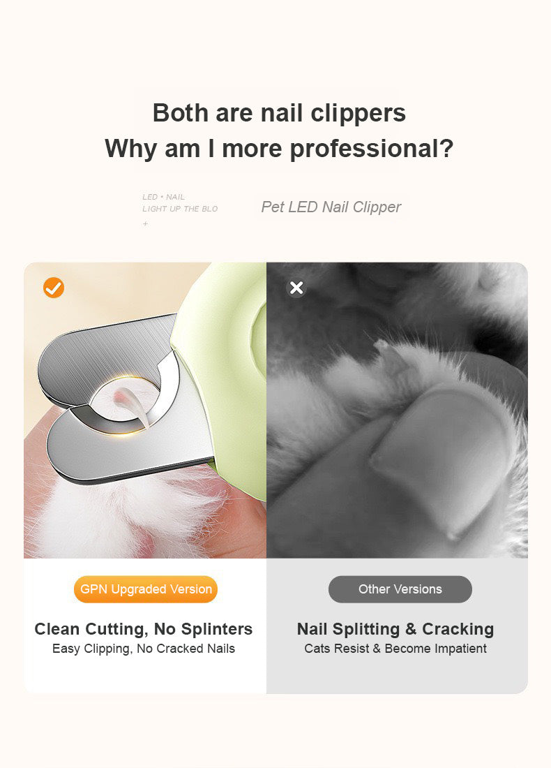 LED照明寵物指甲剪