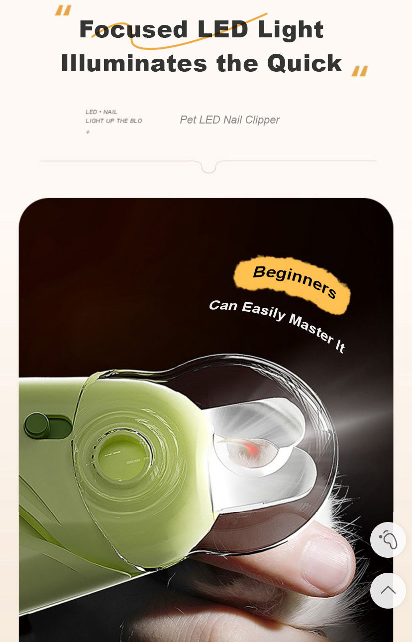 LED照明寵物指甲剪