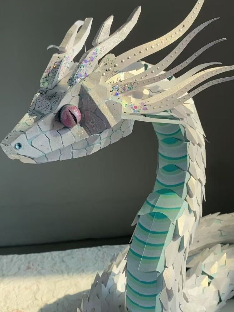 लोंग झी पौराणिक जीव त्रि-आयामी DIY हस्तनिर्मित सामग्री किट