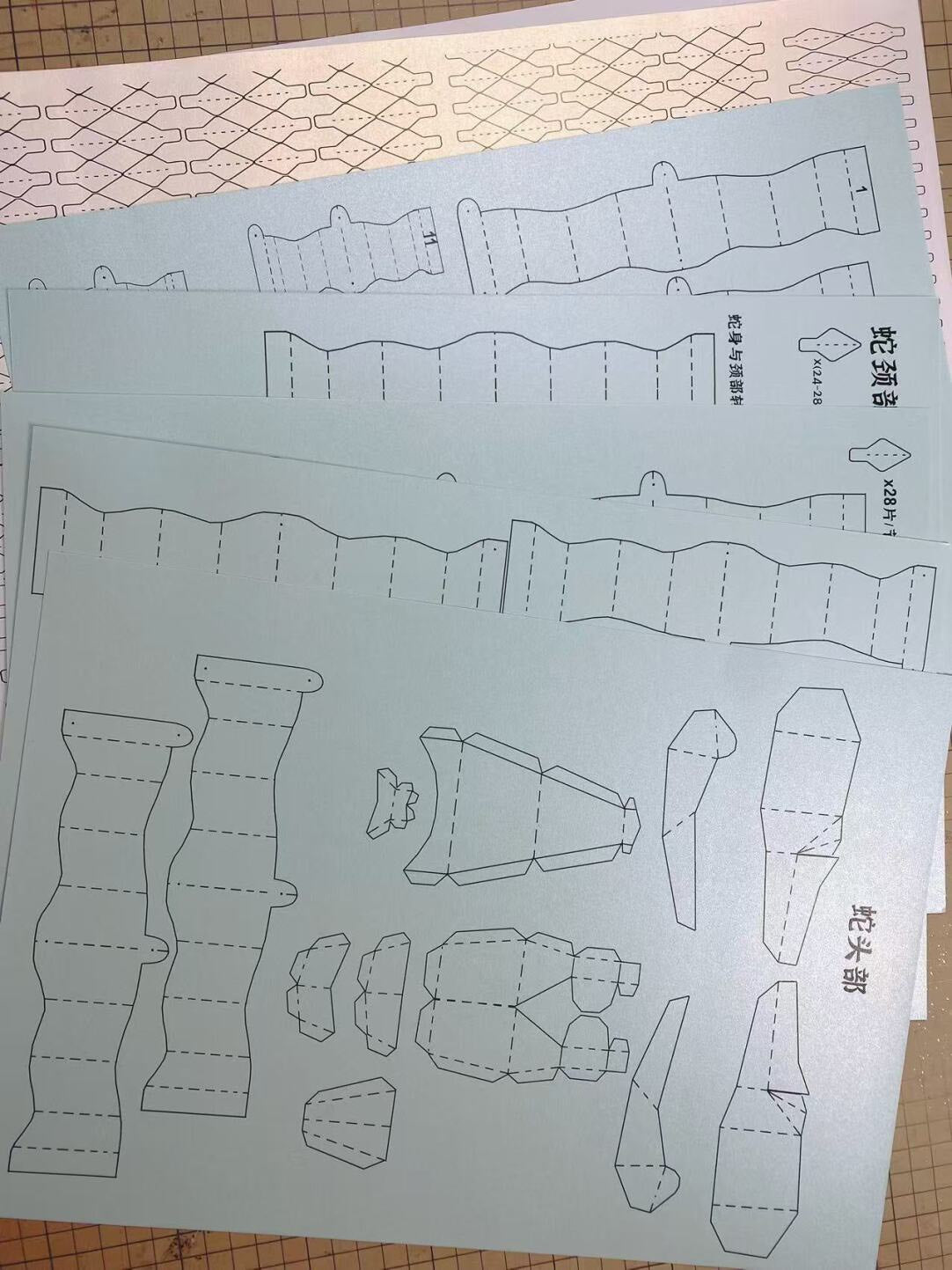 लोंग झी पौराणिक जीव त्रि-आयामी DIY हस्तनिर्मित सामग्री किट