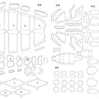 Kit DIY de Loisirs Créatifs – Caméléon 3D