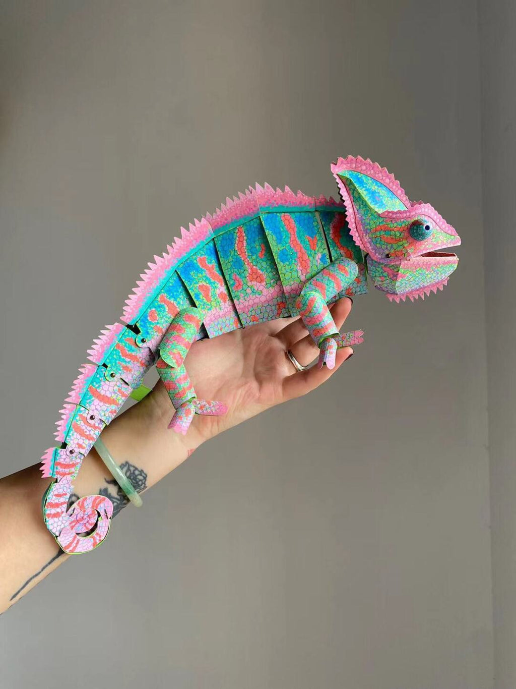 Kit DIY de Loisirs Créatifs – Caméléon 3D