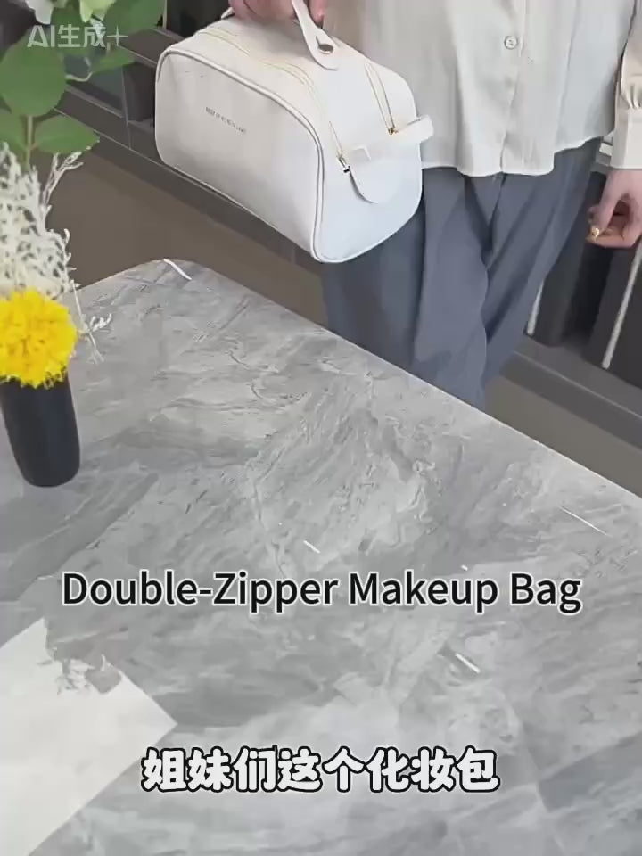 Beauty case a doppia cerniera