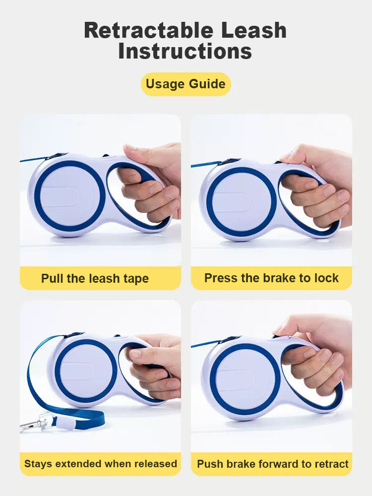 Laisse automatique rétractable pour chien