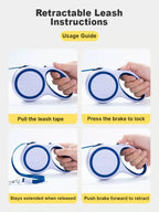 Laisse automatique rétractable pour chien